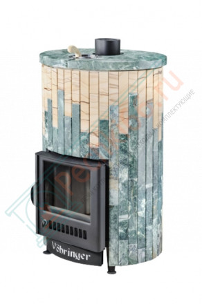 Печь для бани УЮТ-25 "Змеевик + Окаменевшее дерево" (Ферингер)