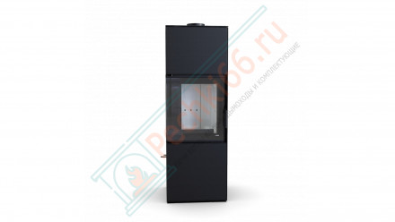 Печь-камин Quadroom, серая сталь (Defro-Home) 9,6кВт