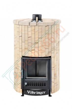 Печь для бани УЮТ-25 "Окаменевшее дерево наборный" (Ферингер)