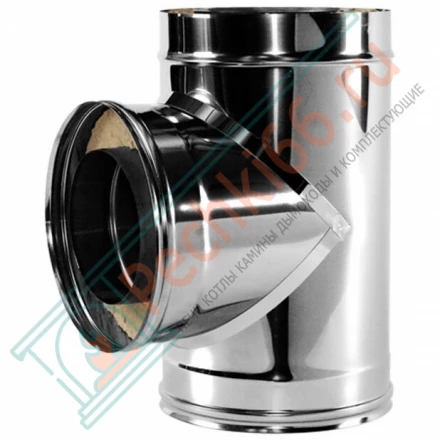 Тройник 90° V50R с изол (AISI-310S/0,8-ОЦИНК-RAL/0,5) d-300/400 (Вулкан-Cerablanket)