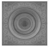 Плита чугунная усиленная П1-10А, под казан от 6 до 22 л (700x700x26,5) (Рубцовск)