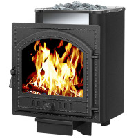 Чугунная печь для бани Сенсация 16 Антрацит 205 (Везувий) до 18 м3