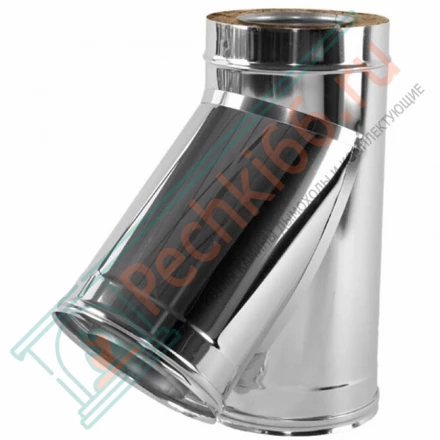 Тройник 45° V50R с изол (AISI-321/0,8-ОЦИНК-RAL/0,5) d-130/230 (Вулкан)