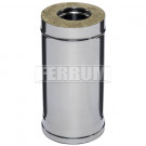 Сэндвич труба для дымохода L=0,5м (НЕРЖ-430/0,8-НЕРЖ-430/0,5) d-200/280 (Ferrum HF)