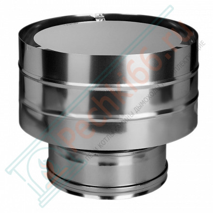 Дефлектор на трубу с изол (НЕРЖ-321/0,5-НЕРЖ-439/0,5) d-115/200 (Дымок-Lux)