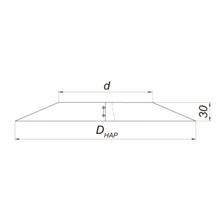 Накладка декоративная V50R (AISI-304/0,5) d-115/215 (Вулкан)